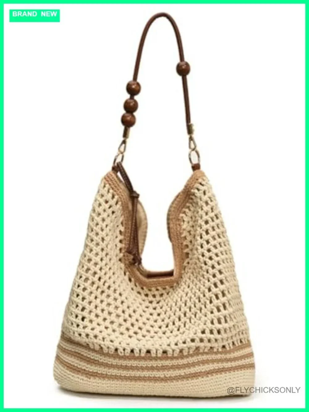 Straw Beach Bag Macrame Crossbody Shoulder Tote Hobo Purse Travel Summer